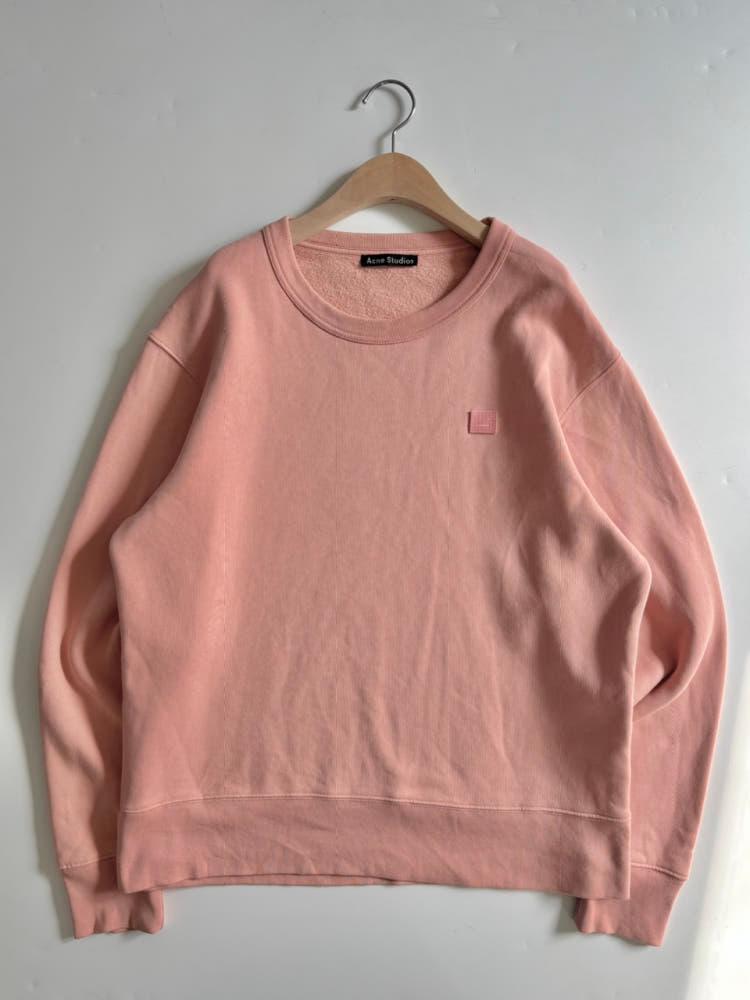 Acne Studios 아크네스튜디오 페어뷰 페이스 핑크 스웻셔츠 4