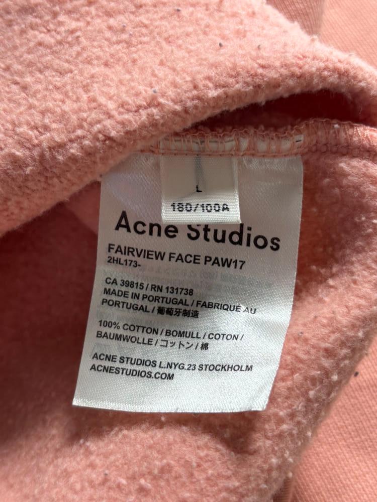 Acne Studios 아크네스튜디오 페어뷰 페이스 핑크 스웻셔츠 8