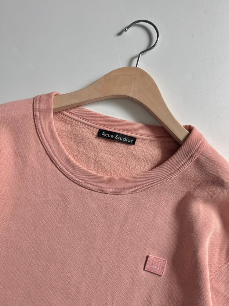 Acne Studios 아크네스튜디오 페어뷰 페이스 핑크 스웻셔츠 6