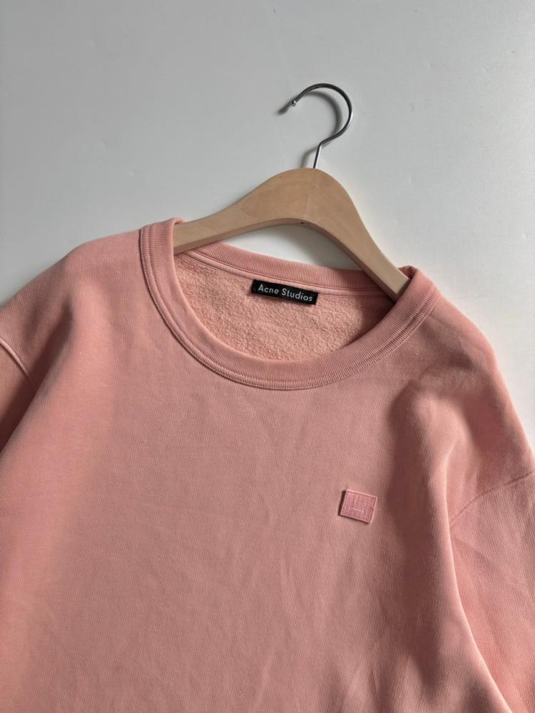 Acne Studios 아크네스튜디오 페어뷰 페이스 핑크 스웻셔츠 5