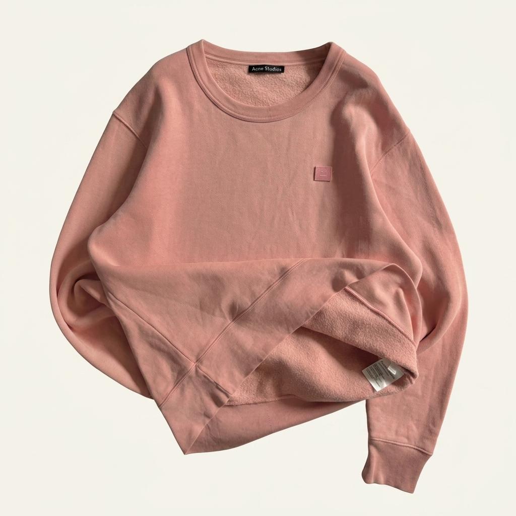Acne Studios 아크네스튜디오 페어뷰 페이스 핑크 스웻셔츠 1