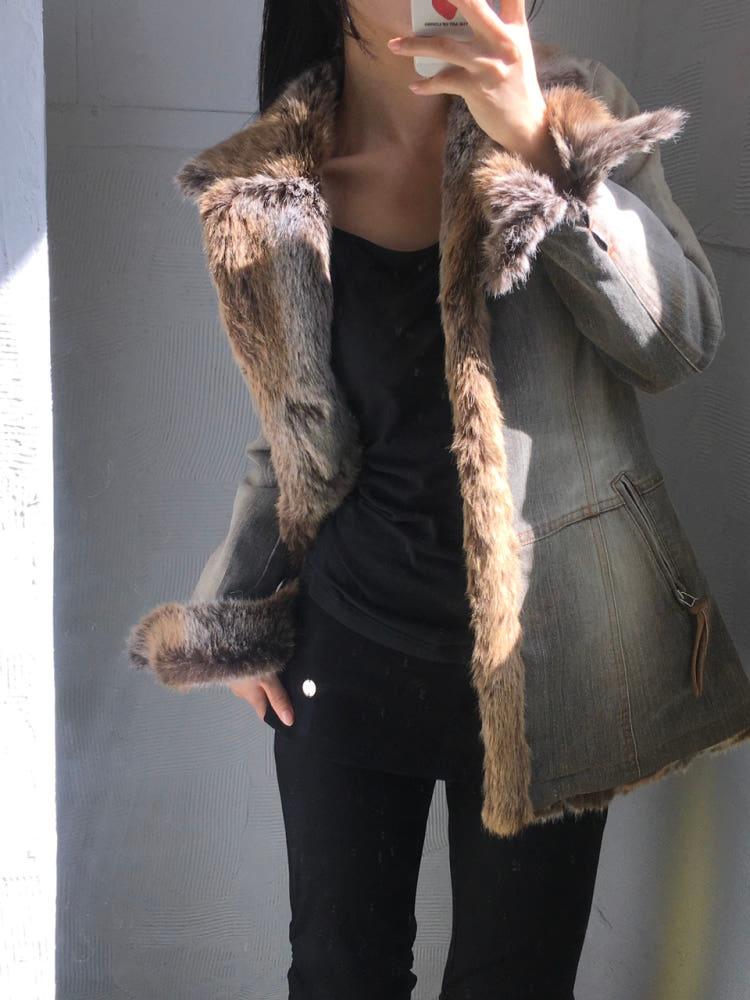 Burberry 버버리 블루라벨 퍼 데님 자켓 6