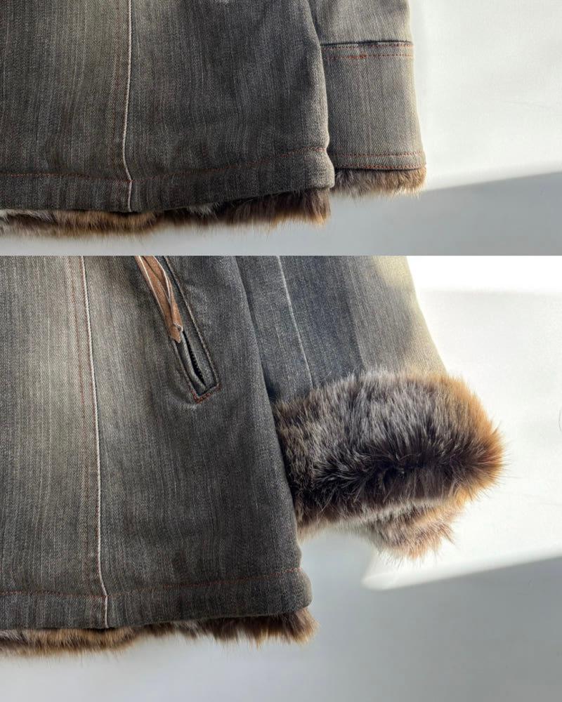 Burberry 버버리 블루라벨 퍼 데님 자켓 10