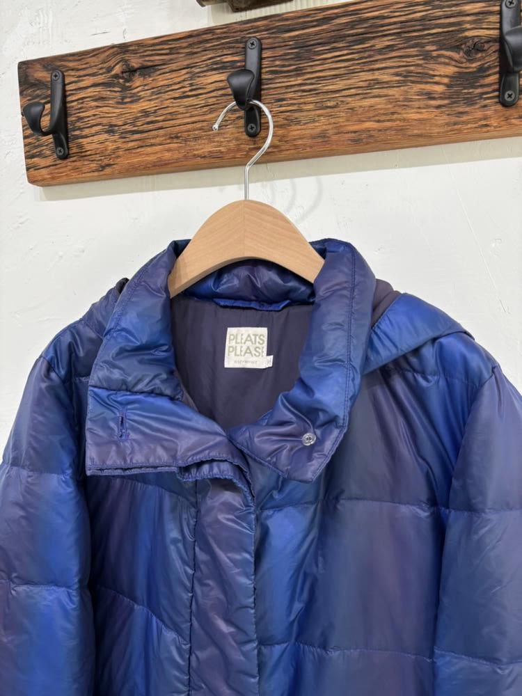 Pleats Please 플리츠플리즈 블루 타이다이 롱패딩 6