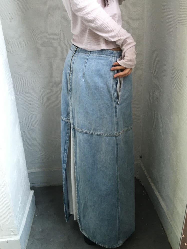 MM6 메종마르지엘라 연청 데님 롱 스커트 4