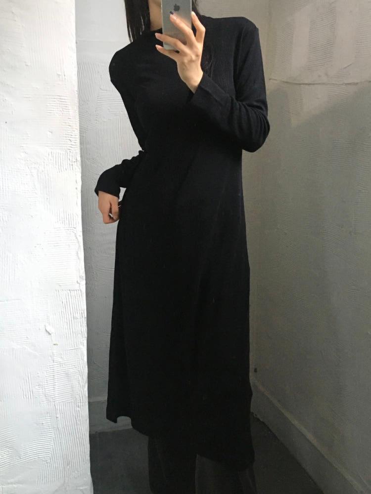 Issey Miyake 이세이미야케 블랙 모크넥 원피스 3
