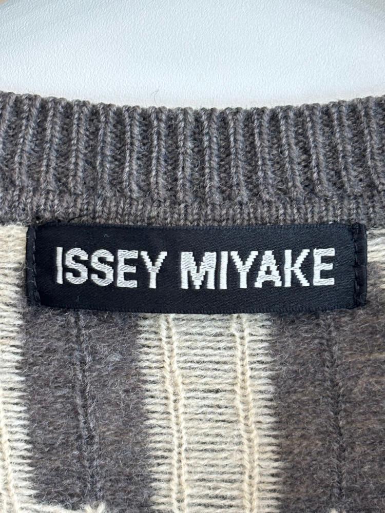 Issey Miyake 이세이미야케 그레이-아이보리 체크 니트 9