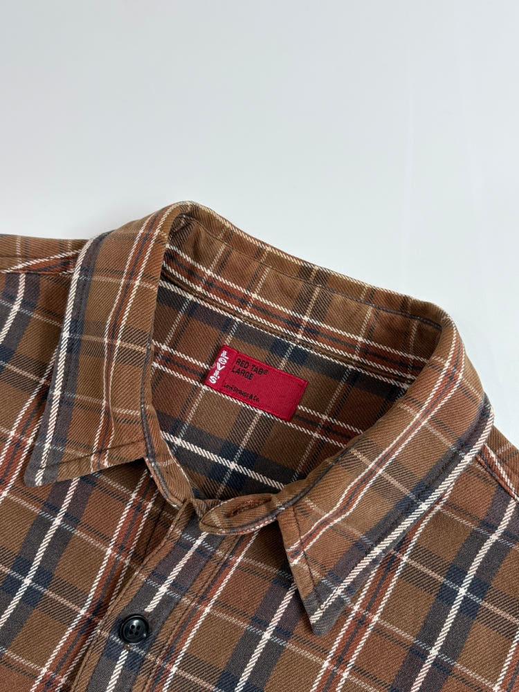Levi's 리바이스 레드탭 투포켓 브라운컬러 체크 셔츠 4