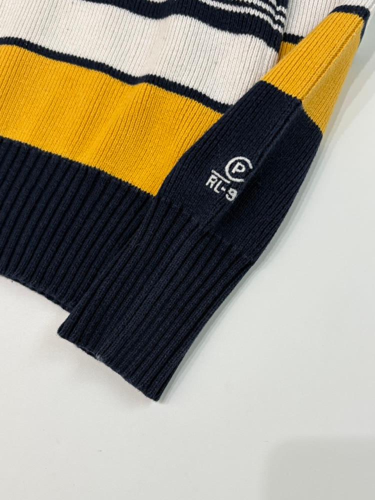 Polo 폴로 랄프로렌 90's 코튼 배색 단가라 니트 5