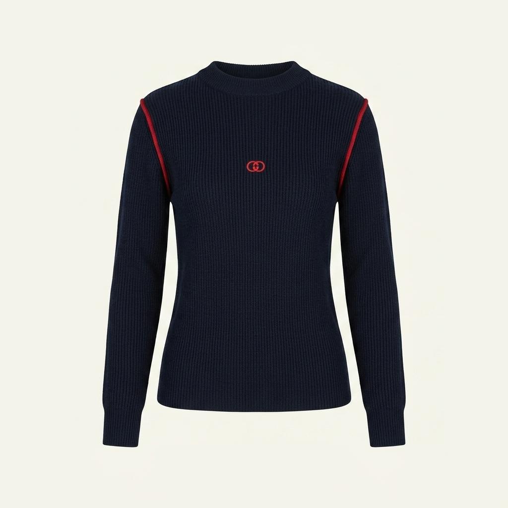 Gucci 올드 구찌 로고 블랙 울 니트 1