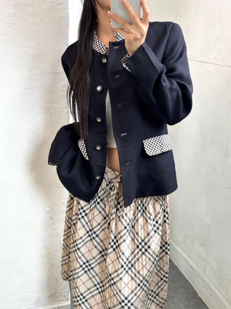 Courreges 꾸레쥬 딥네이비 자켓 4