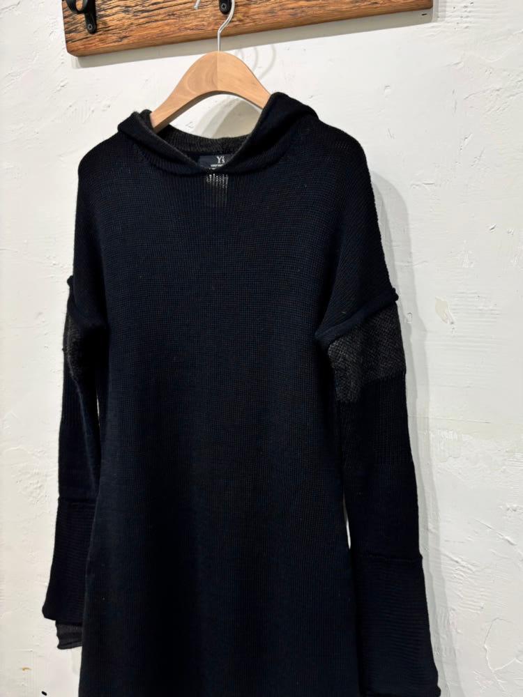 Yohji Yamamoto 요지야마모토 블랙 후드 롱 원피스 7