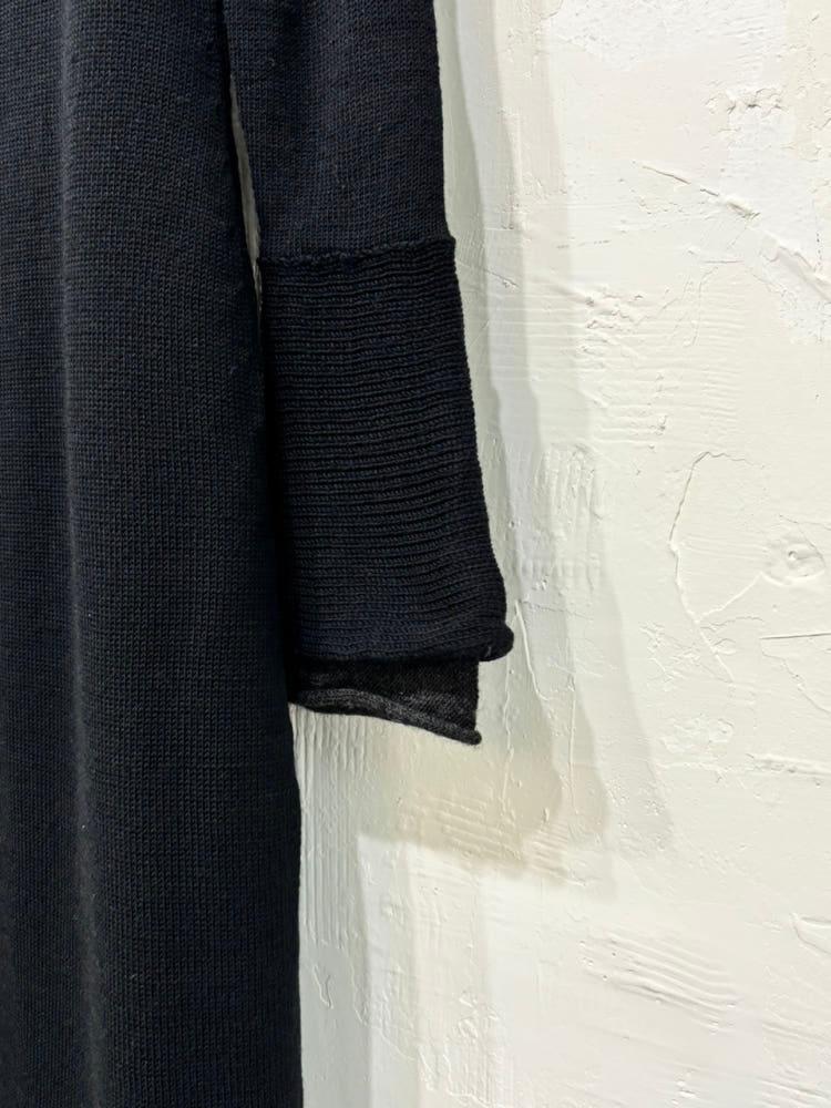 Yohji Yamamoto 요지야마모토 블랙 후드 롱 원피스 10