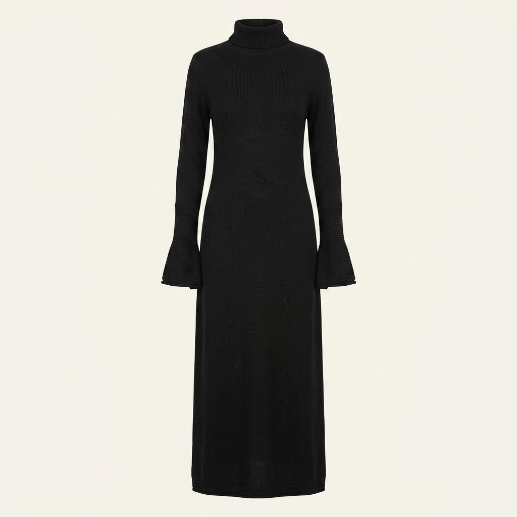 Yohji Yamamoto 요지야마모토 블랙 후드 롱 원피스 1