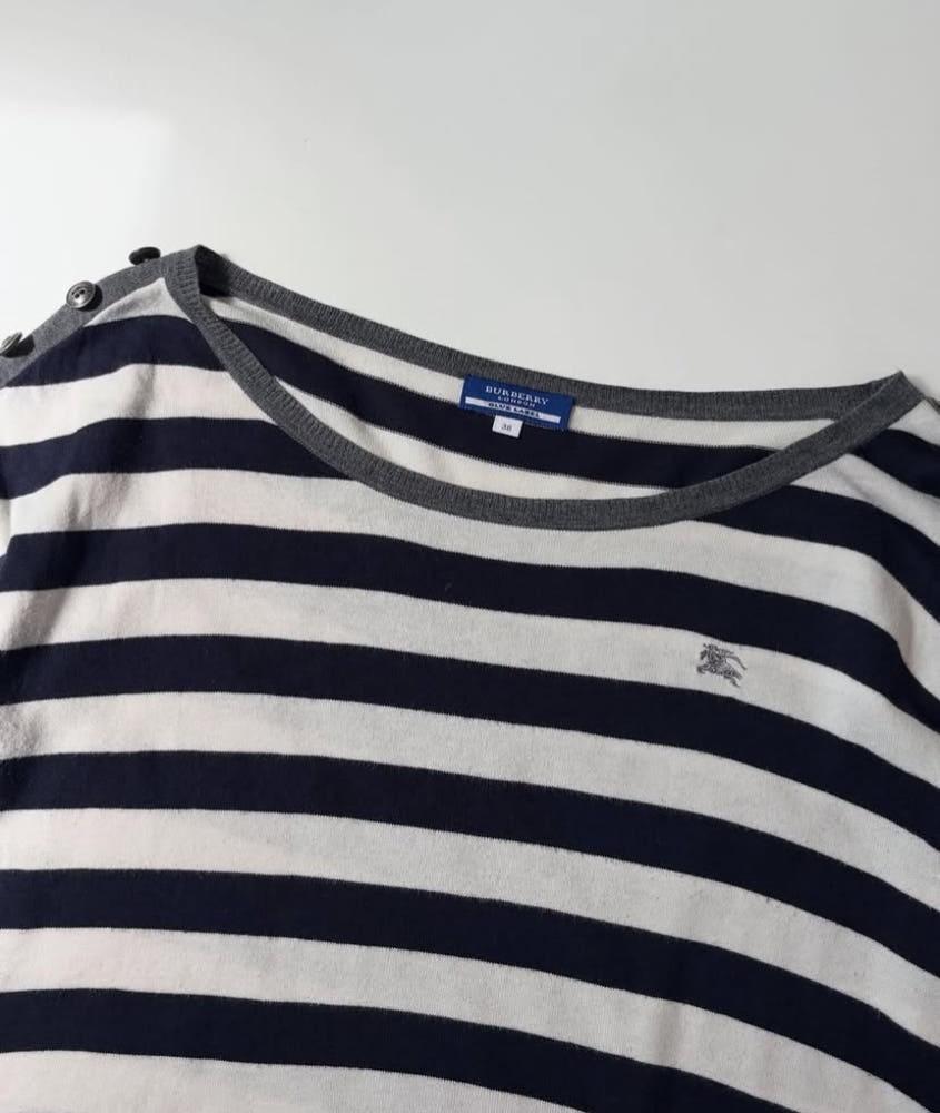 Burberry 버버리 블루라벨 단가라 포켓 보트넥 슬리브 6
