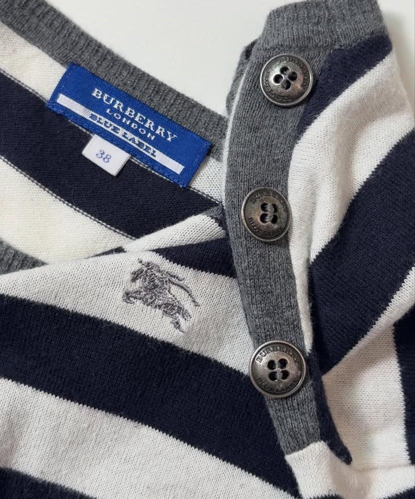 Burberry 버버리 블루라벨 단가라 포켓 보트넥 슬리브 8