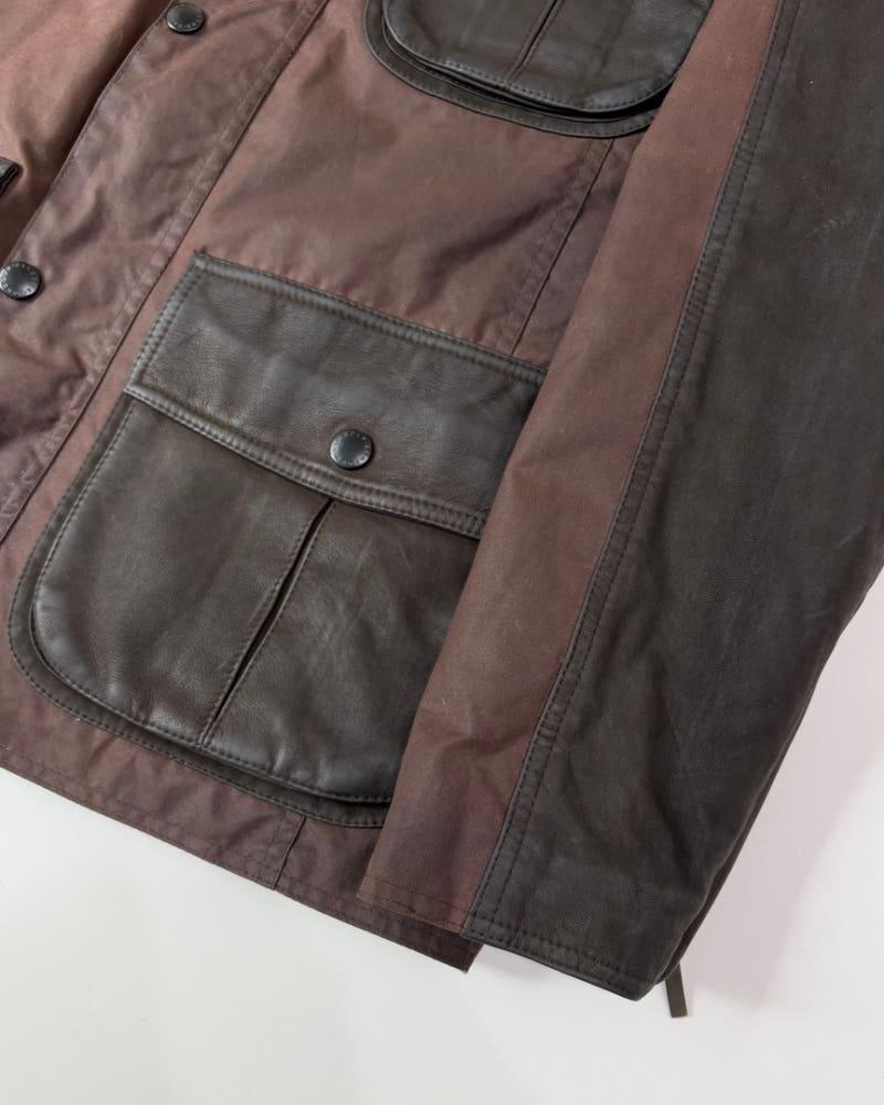 Barbour 바버 투포켓 브라운컬러 왁스 자켓 4
