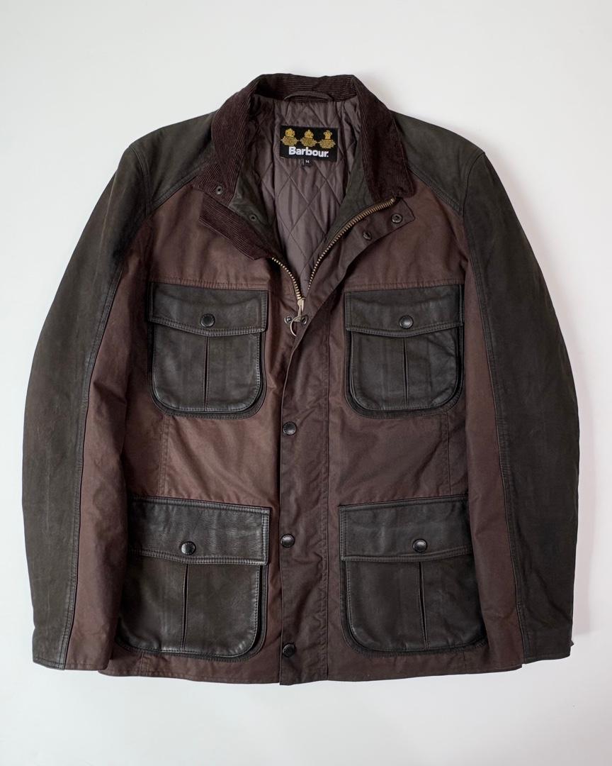 Barbour 바버 투포켓 브라운컬러 왁스 자켓 2