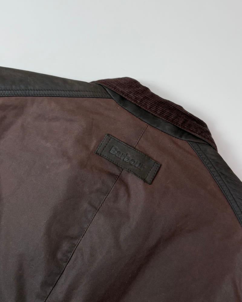 Barbour 바버 투포켓 브라운컬러 왁스 자켓 10