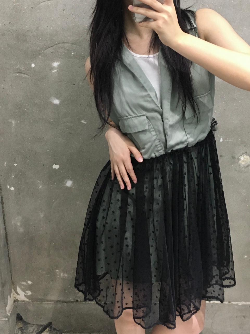 Diesel 디젤 카키그린 레이스 슬리블리스 원피스 2