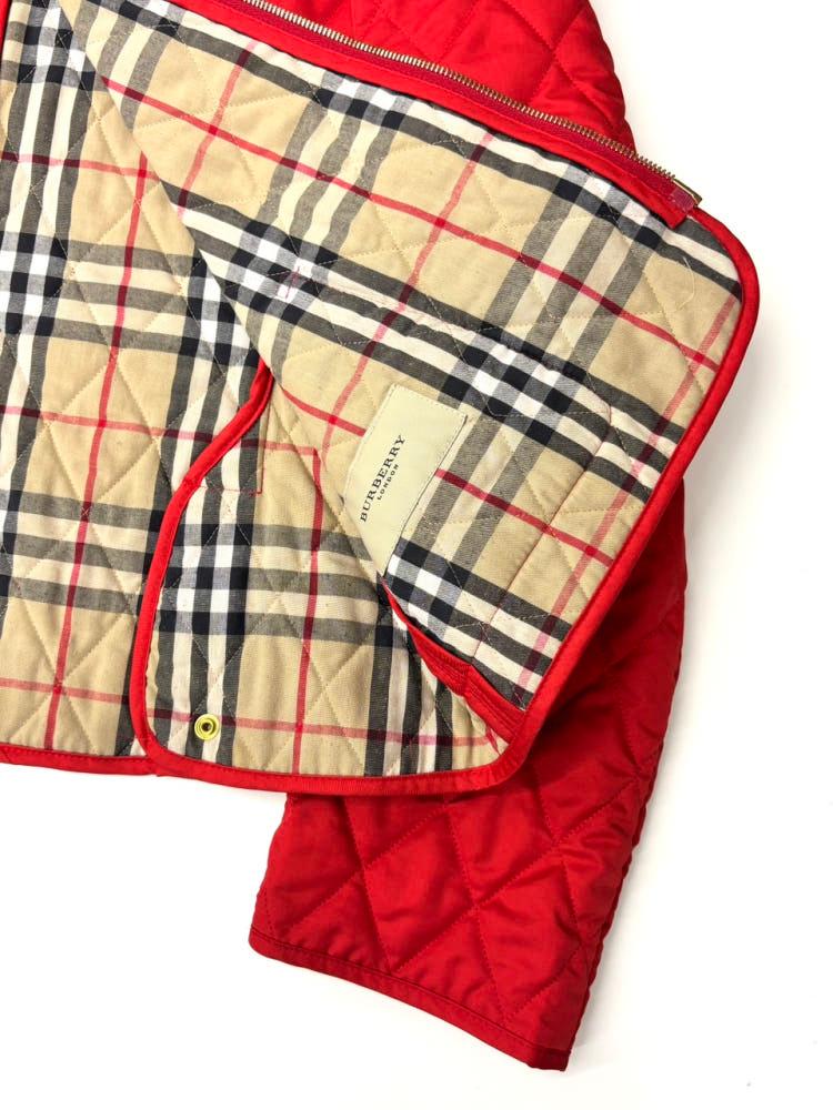Burberry 버버리 레드 퀄팅 집업 자켓 10