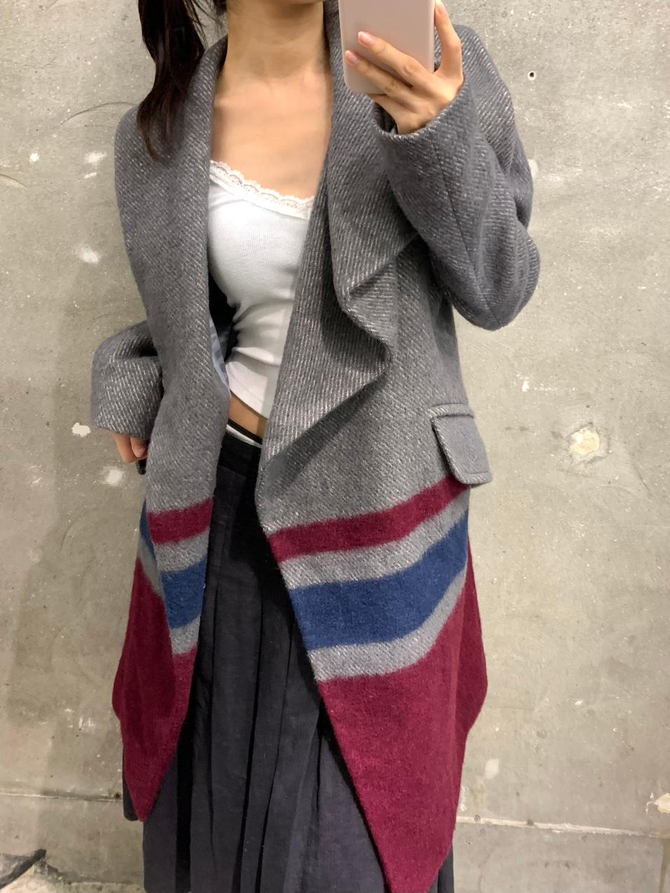 Vivienne Westwood 비비안웨스트우드 그레이 롱 코트 2