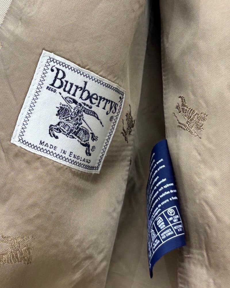Burberry 버버리 베이지 울 싱글 자켓 10