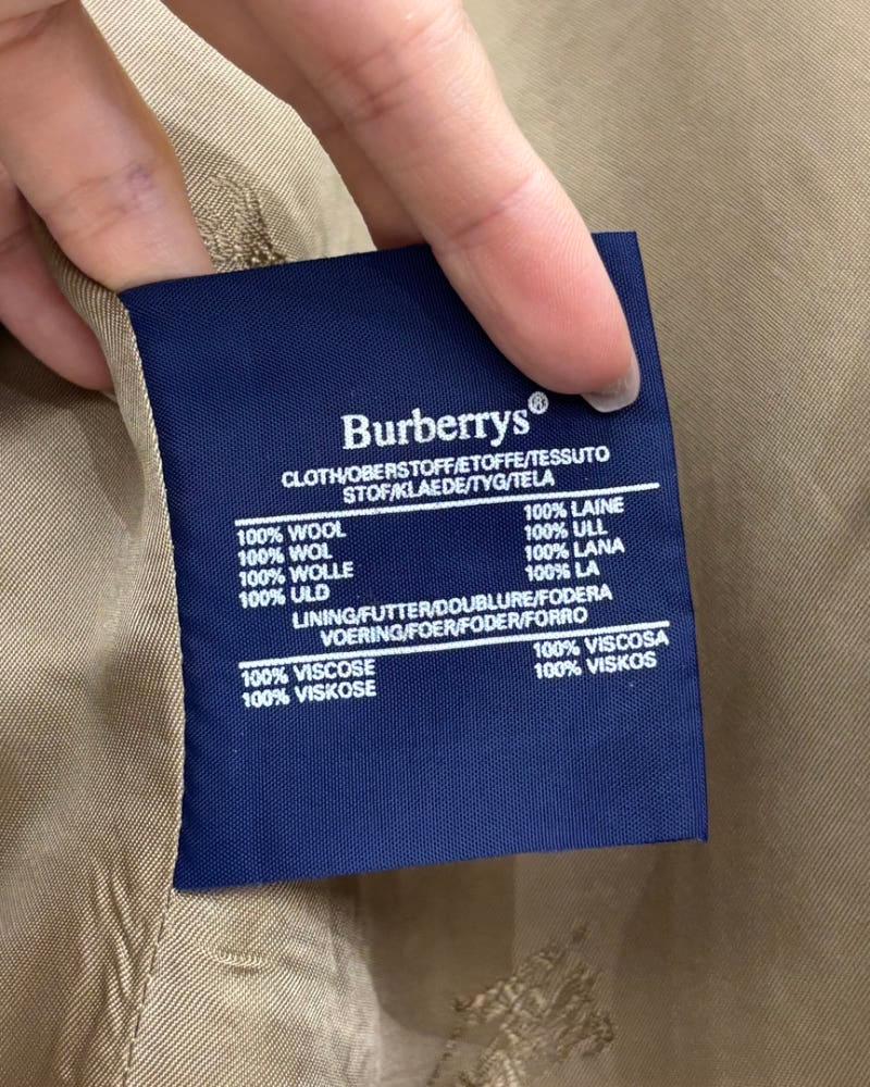 Burberry 버버리 베이지 울 싱글 자켓 11
