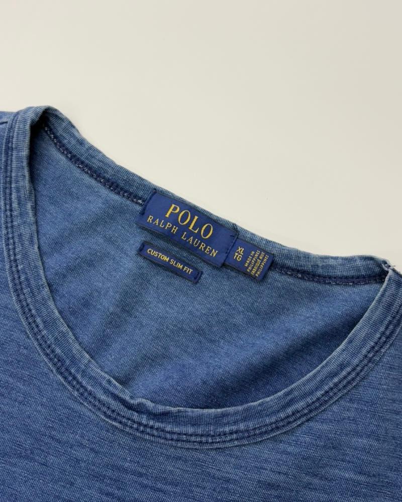 Polo 폴로 랄프로렌 신형 인디고블루 엠브로이드로고 티셔츠 7