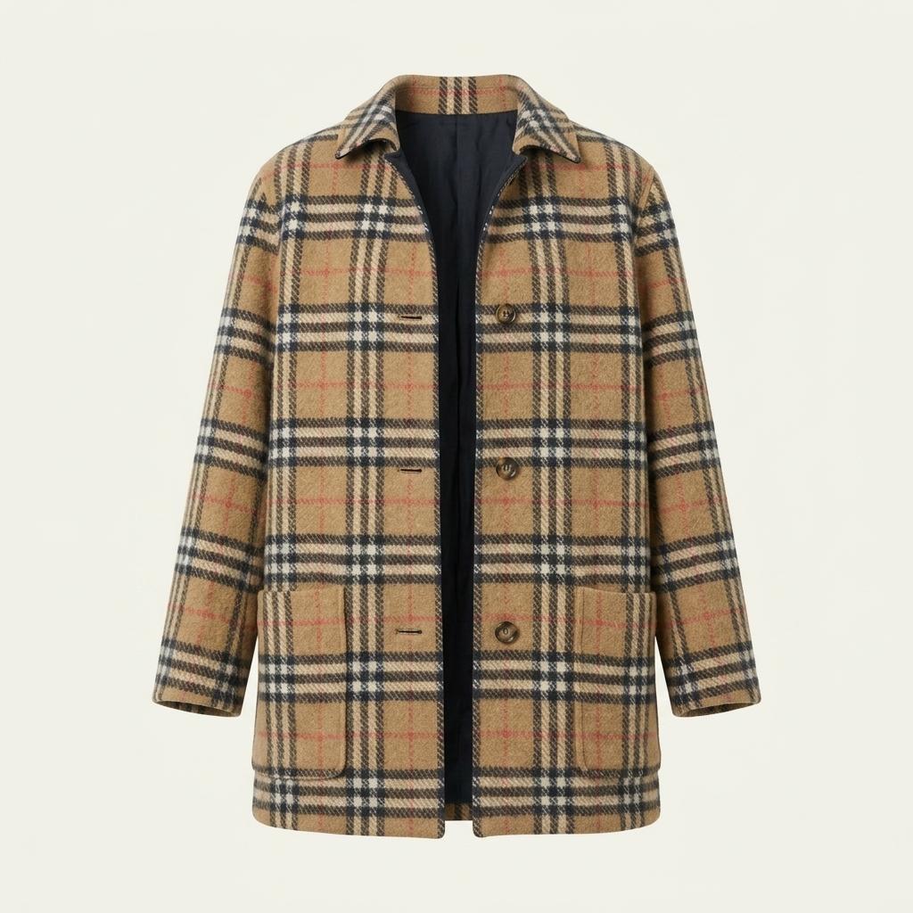 Burberry 버버리 노바체크 리버시블 울 코트 1