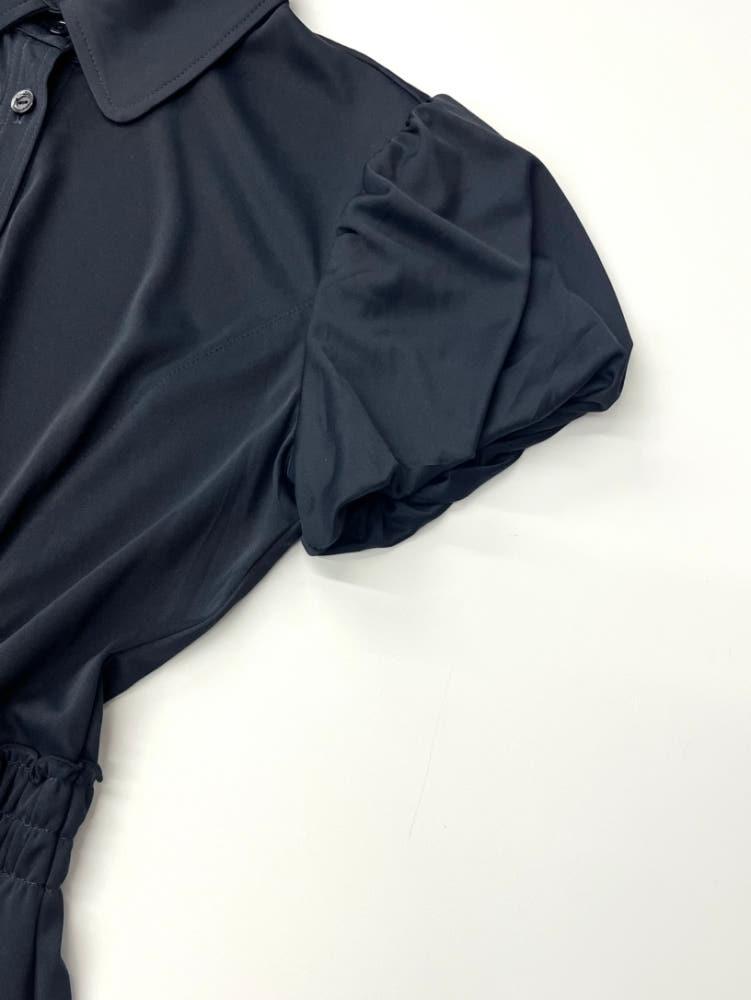 Courreges 꾸레쥬 네이비 퍼프 블라우스 원피스 10