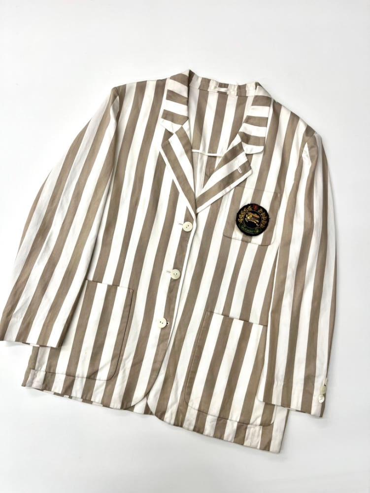 Burberry 버버리 90s 크래스트로고 스트라이프 블레이저 4