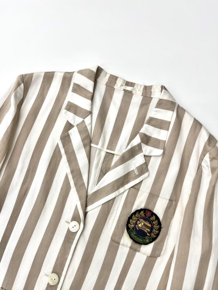 Burberry 버버리 90s 크래스트로고 스트라이프 블레이저 8