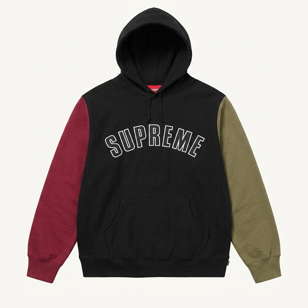 Supreme 슈프림 16FW 컬러 블록 아치 로고 후드 스웻셔츠 1