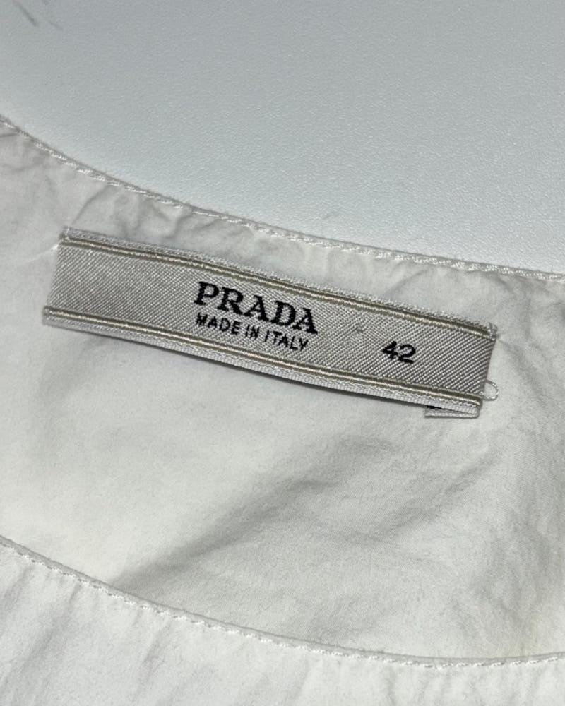 Prada 프라다 화이트 블라우스 나시 9