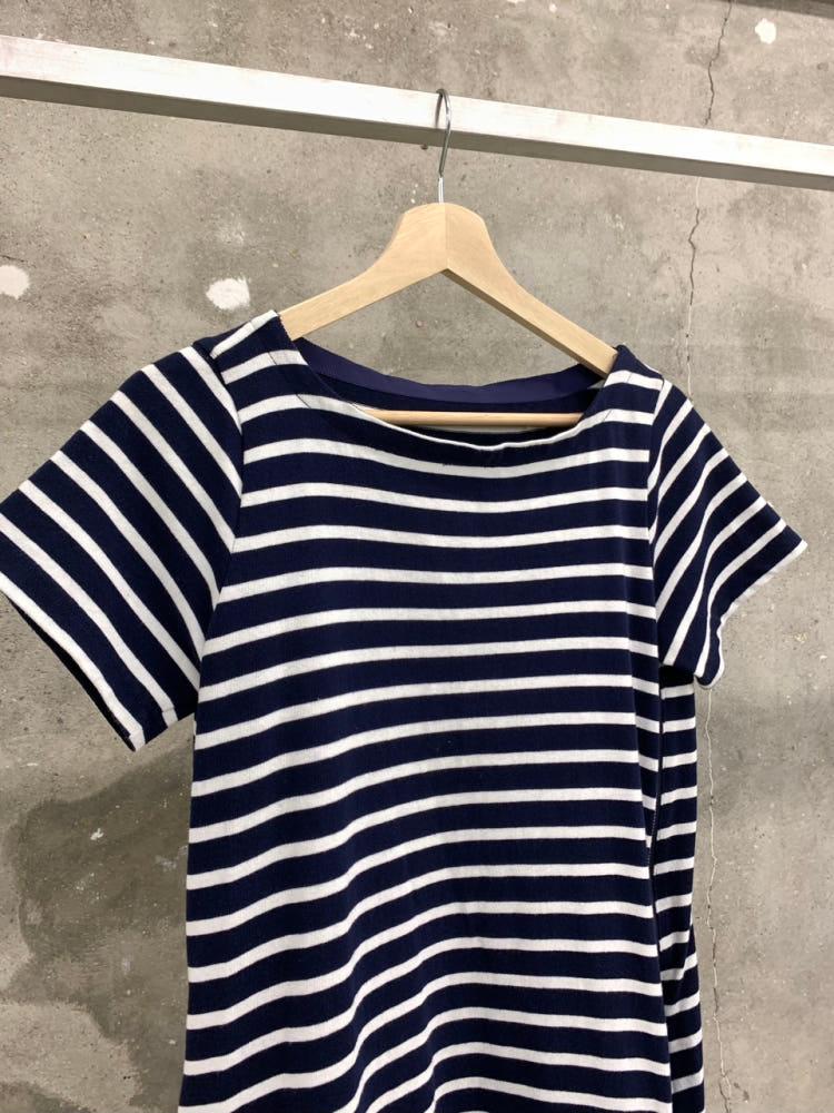 Sacai 사카이 네이비 단가라 프릴 미니 원피스 8