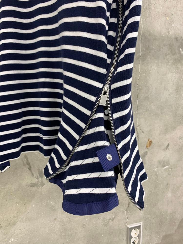 Sacai 사카이 네이비 단가라 프릴 미니 원피스 9