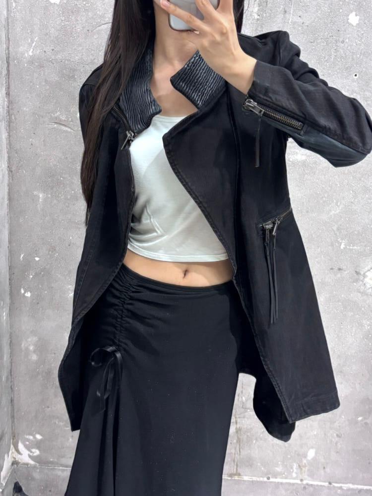 Diesel 디젤 블랙 오픈 자켓 4