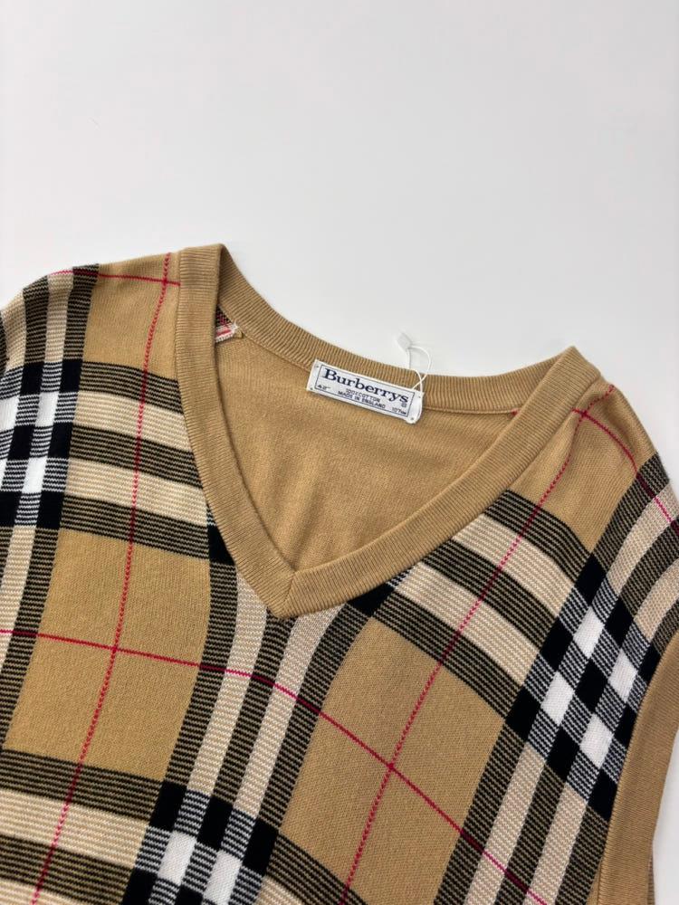 Burberry 버버리 노바체크 브이넥 슬리브리스 니트 5