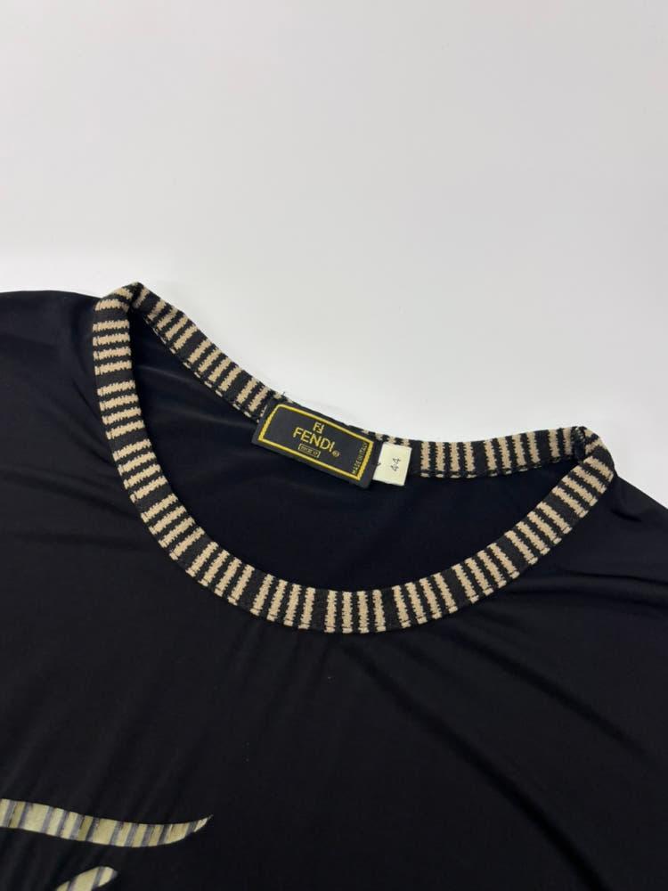 Fendi 펜디 블랙 레이온 로고 반팔 9