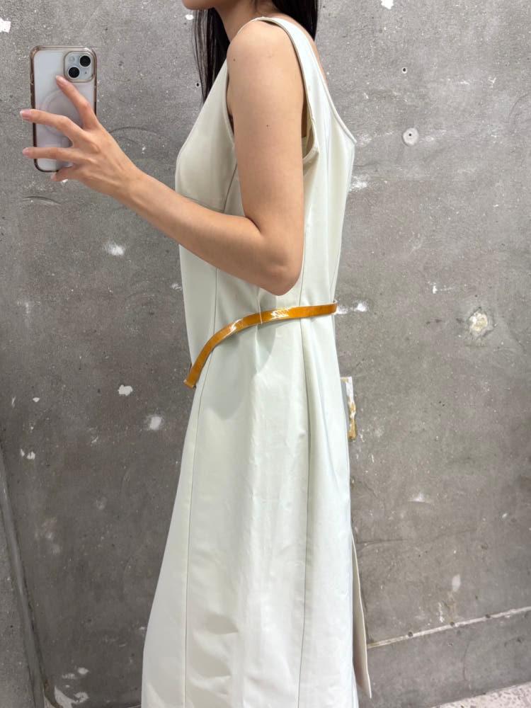 Prada 프라다 쿨 아이보리 벨티드 원피스 5