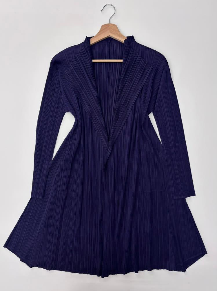 Pleats Please 플리츠플리즈 퍼플 오픈 롱 가디건 8