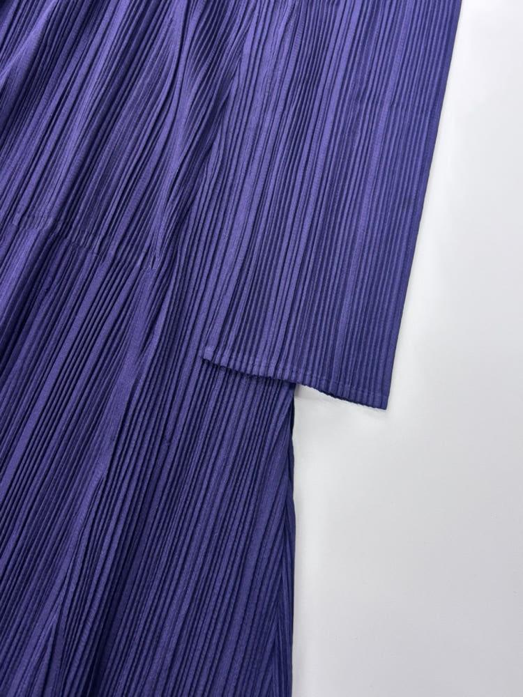 Pleats Please 플리츠플리즈 퍼플 오픈 롱 가디건 10