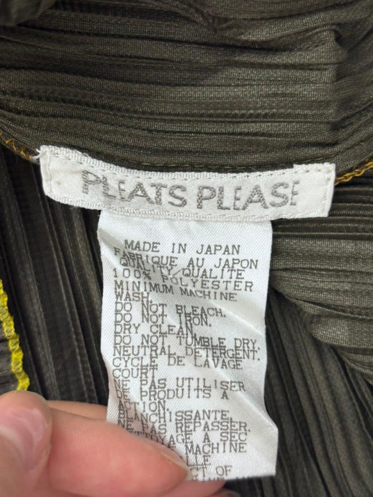 Pleats Please 플리츠플리즈 카키 프린팅 가디건 10