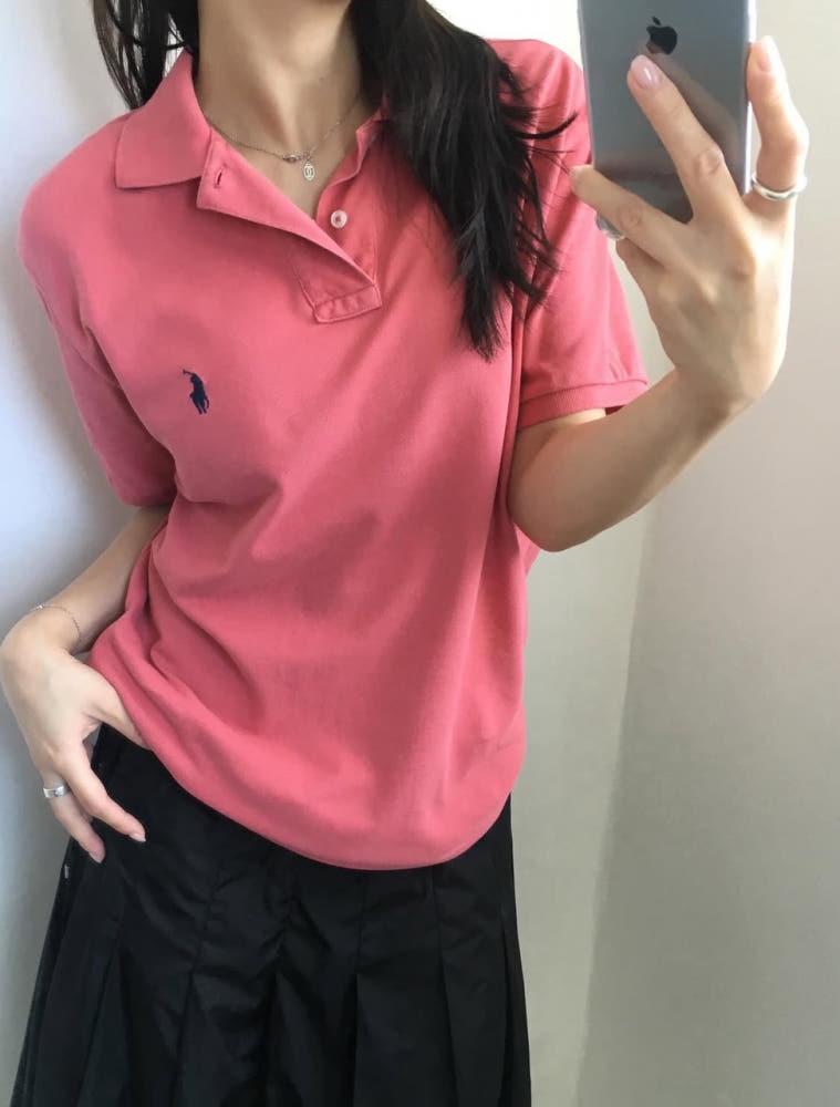 Polo 폴로 랄프로렌 핑크컬러 PK 티셔츠 5