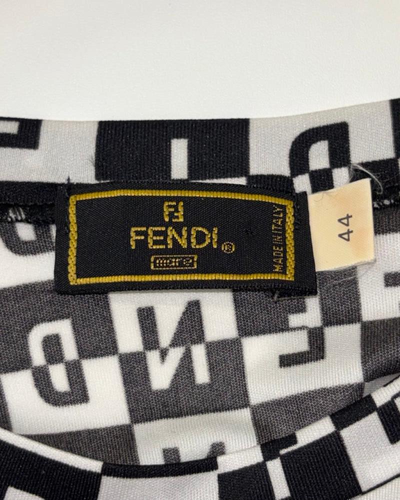 Fendi 펜디 로고 프린트 슬리브리스 원피스 10