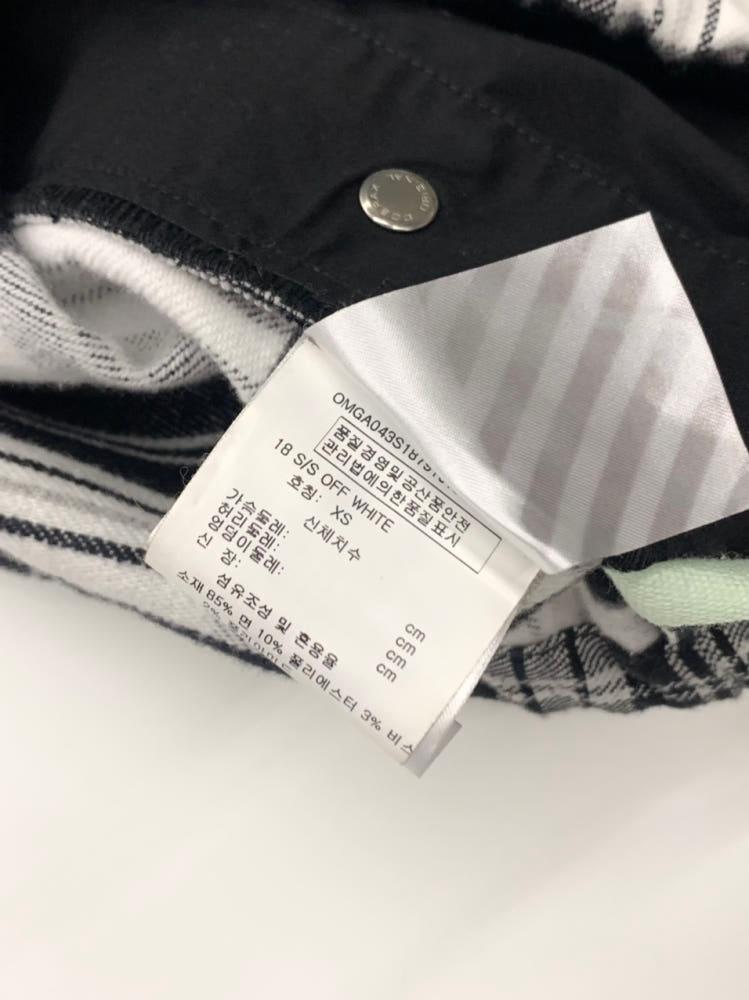 Off White 오프화이트 18SS 체크 플란넬 셔츠 자켓 10