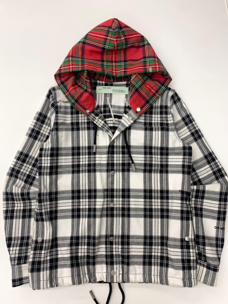 Off White 오프화이트 18SS 체크 플란넬 셔츠 자켓 4