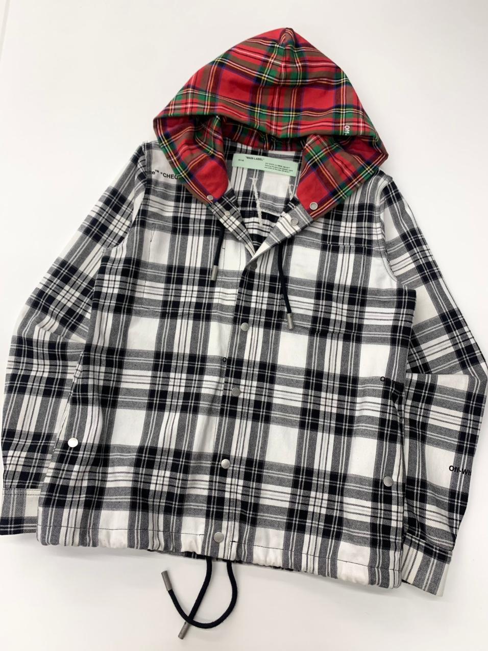 Off White 오프화이트 18SS 체크 플란넬 셔츠 자켓 2
