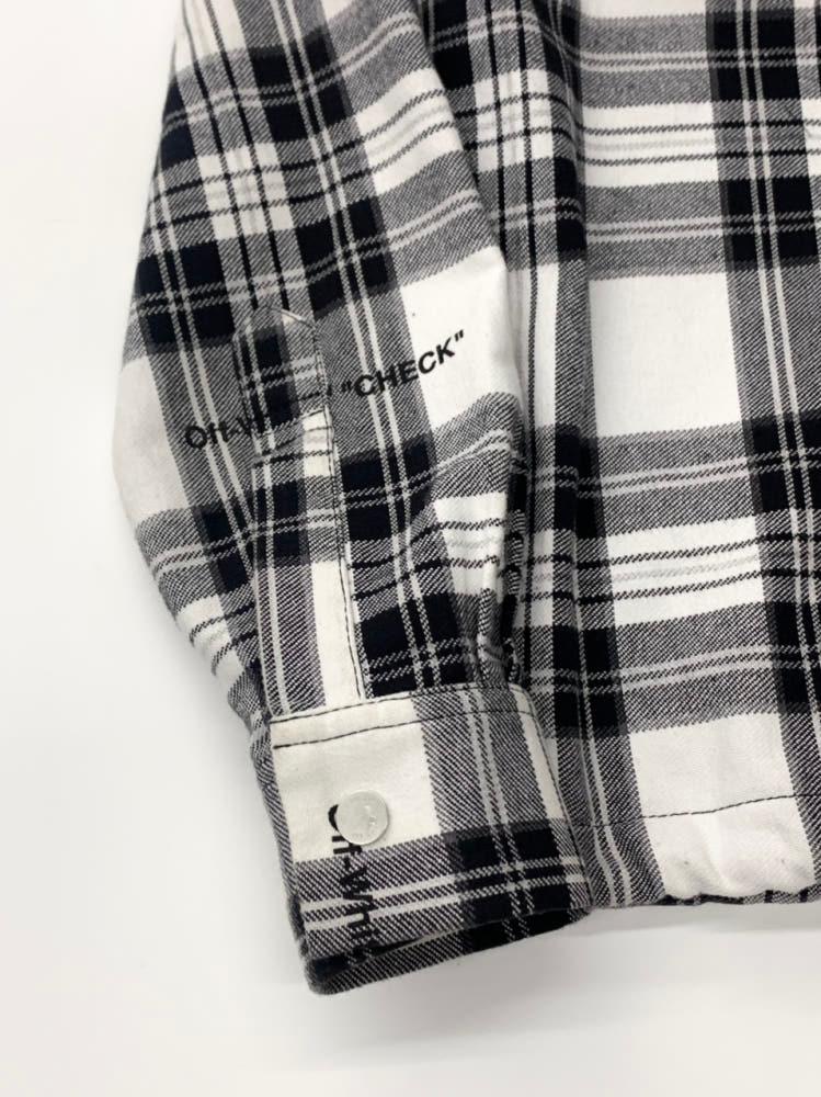 Off White 오프화이트 18SS 체크 플란넬 셔츠 자켓 8